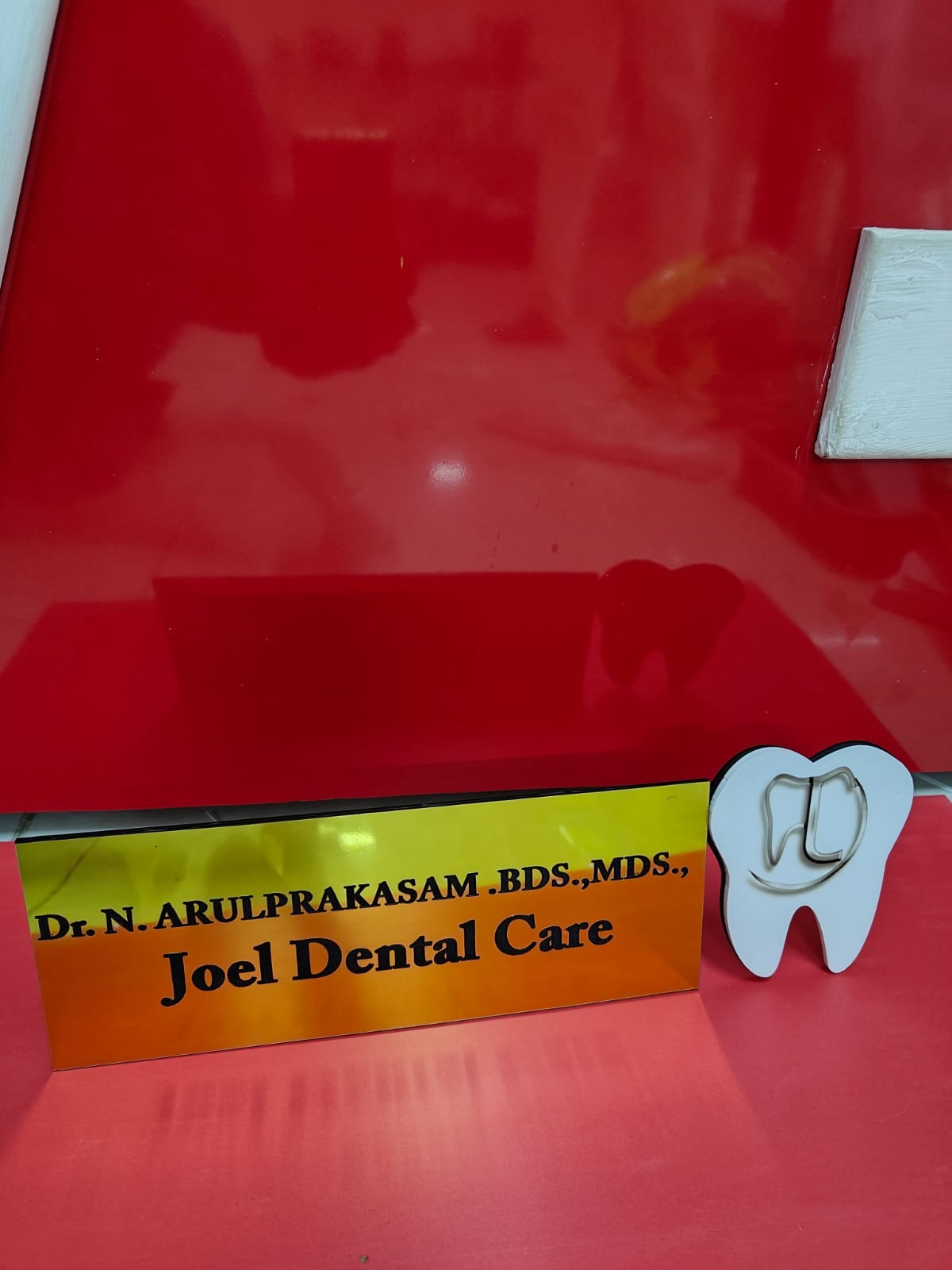 Dental Gold and Acrylic name board