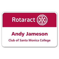 Acrylic printed badge